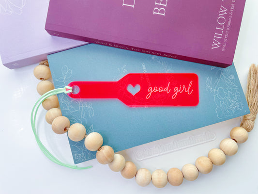 Good Girl - Pink Paddle Bookmark