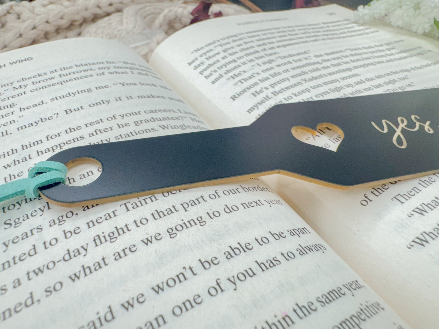 Yes Sir - Matte Black/Gold Paddle Bookmark