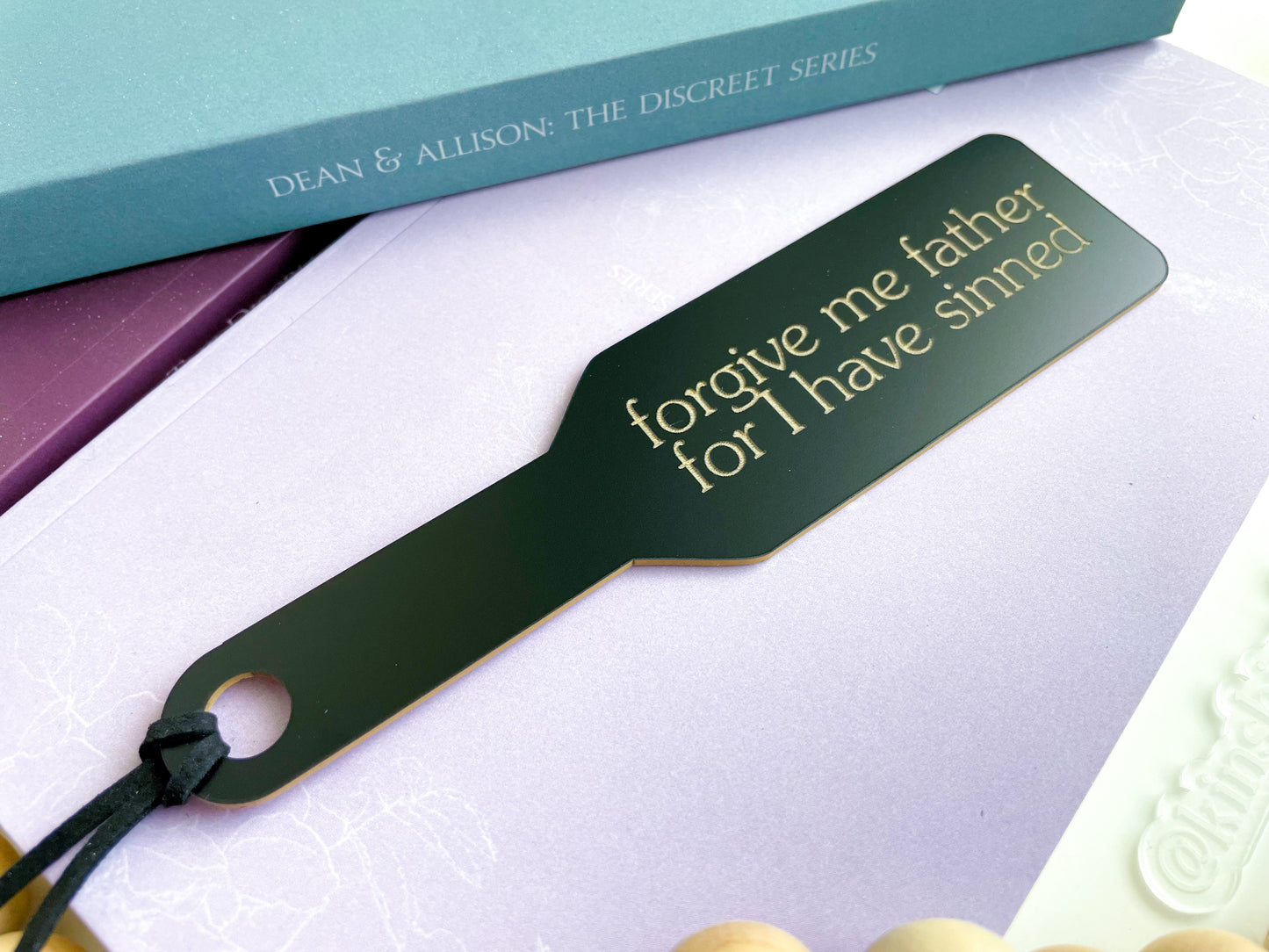 Forgive Me Father - Black Paddle Bookmark