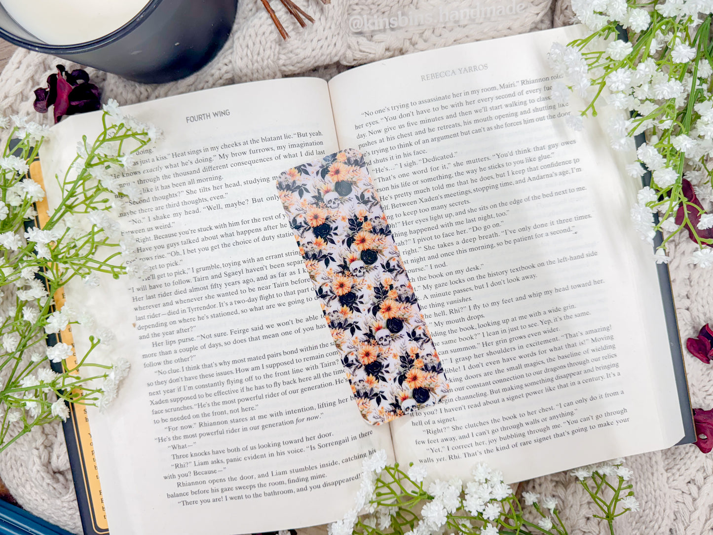 Autumn Skulls - Flexible Bookmark