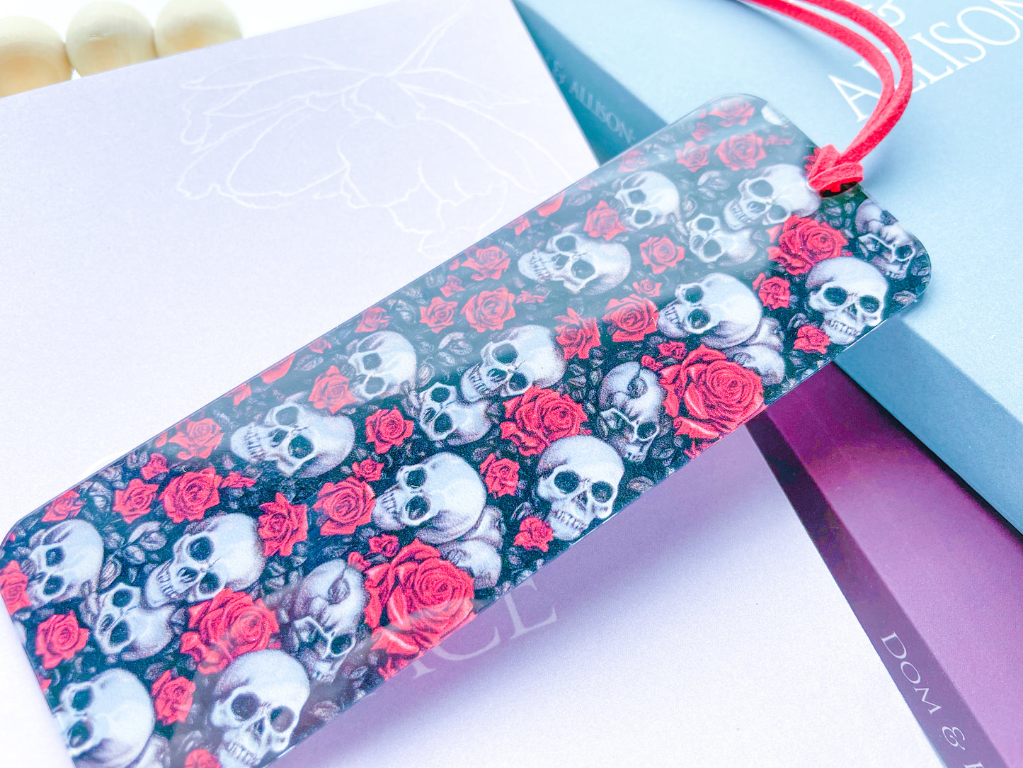 Skulls & Roses Bookmark