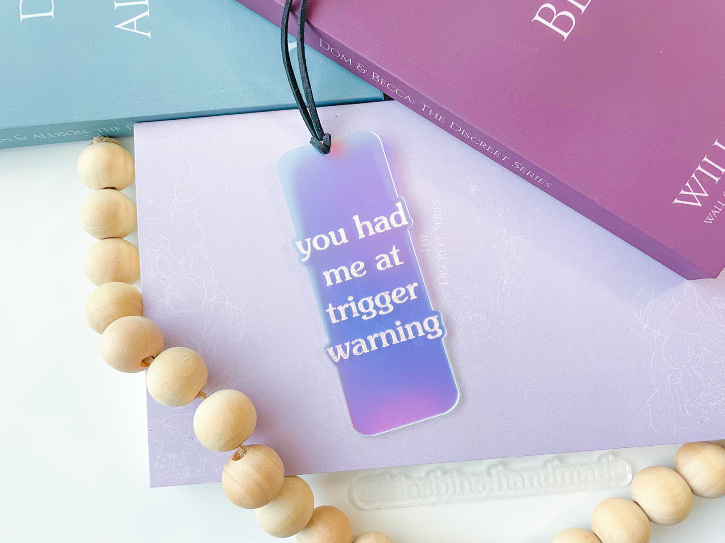 You Had Me At Trigger Warning - *Mini* Iridescent Bookmark