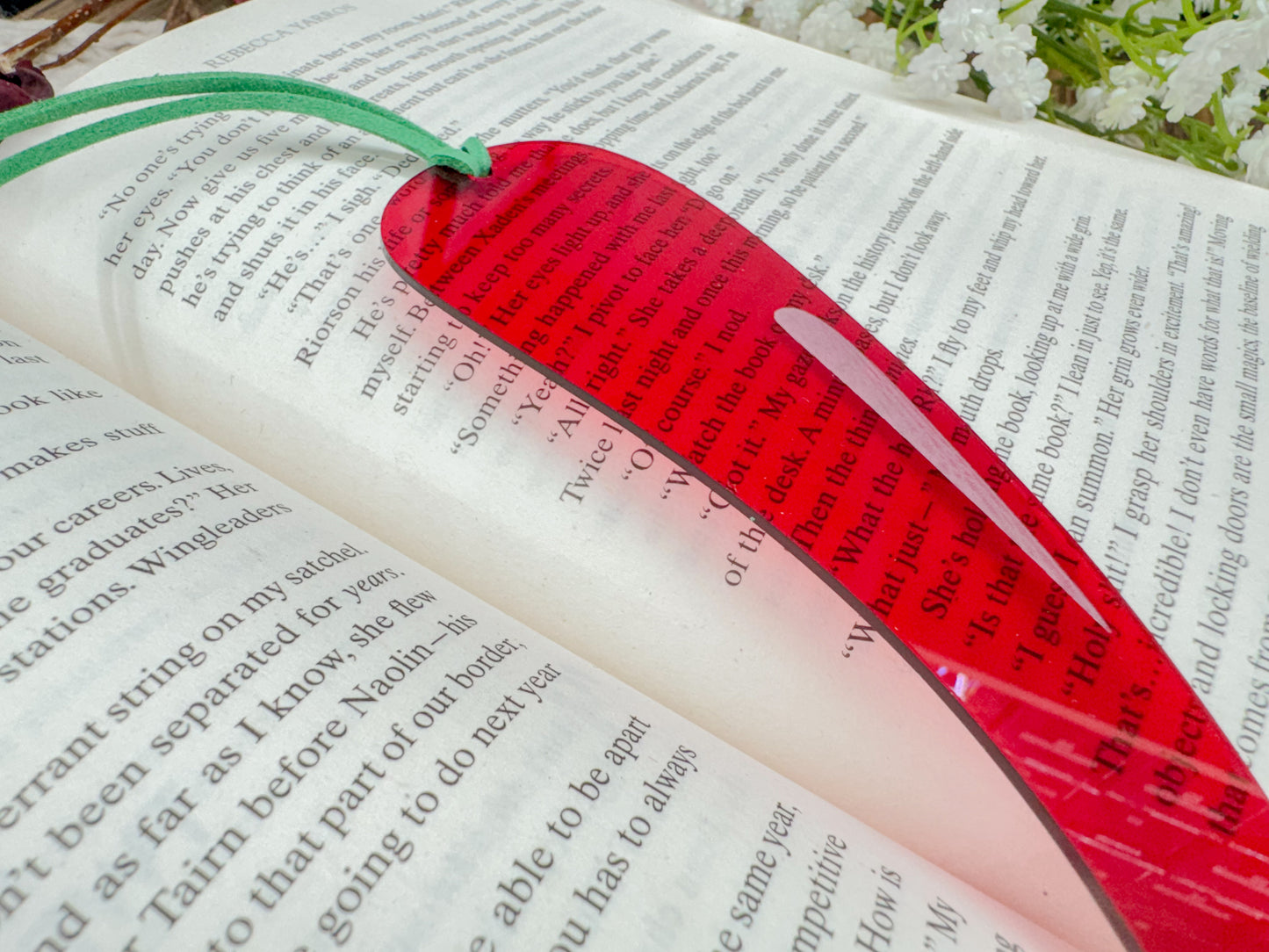 Spicy Pepper - Red Acrylic Bookmark