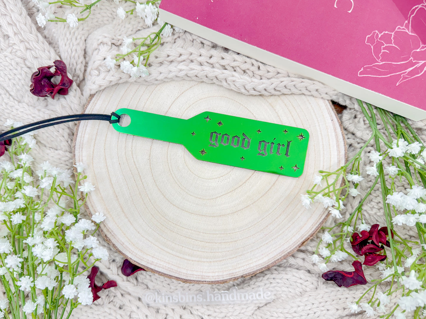 Good Girl - Emerald Prism Acrylic Paddle Bookmark