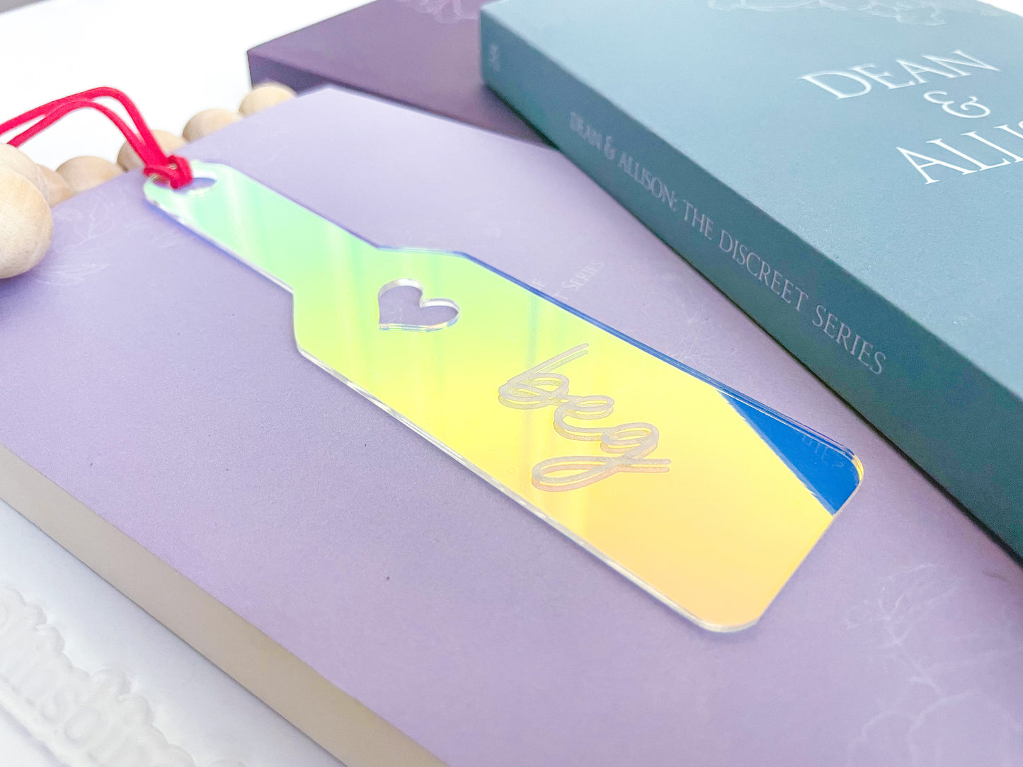 Beg - Shiny Iridescent Paddle Bookmark