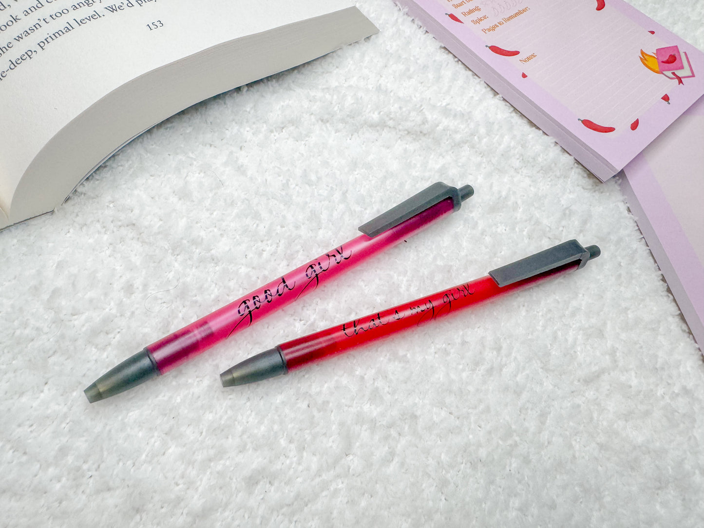 Good Girl/That's My Girl Spicy Bookish Pens