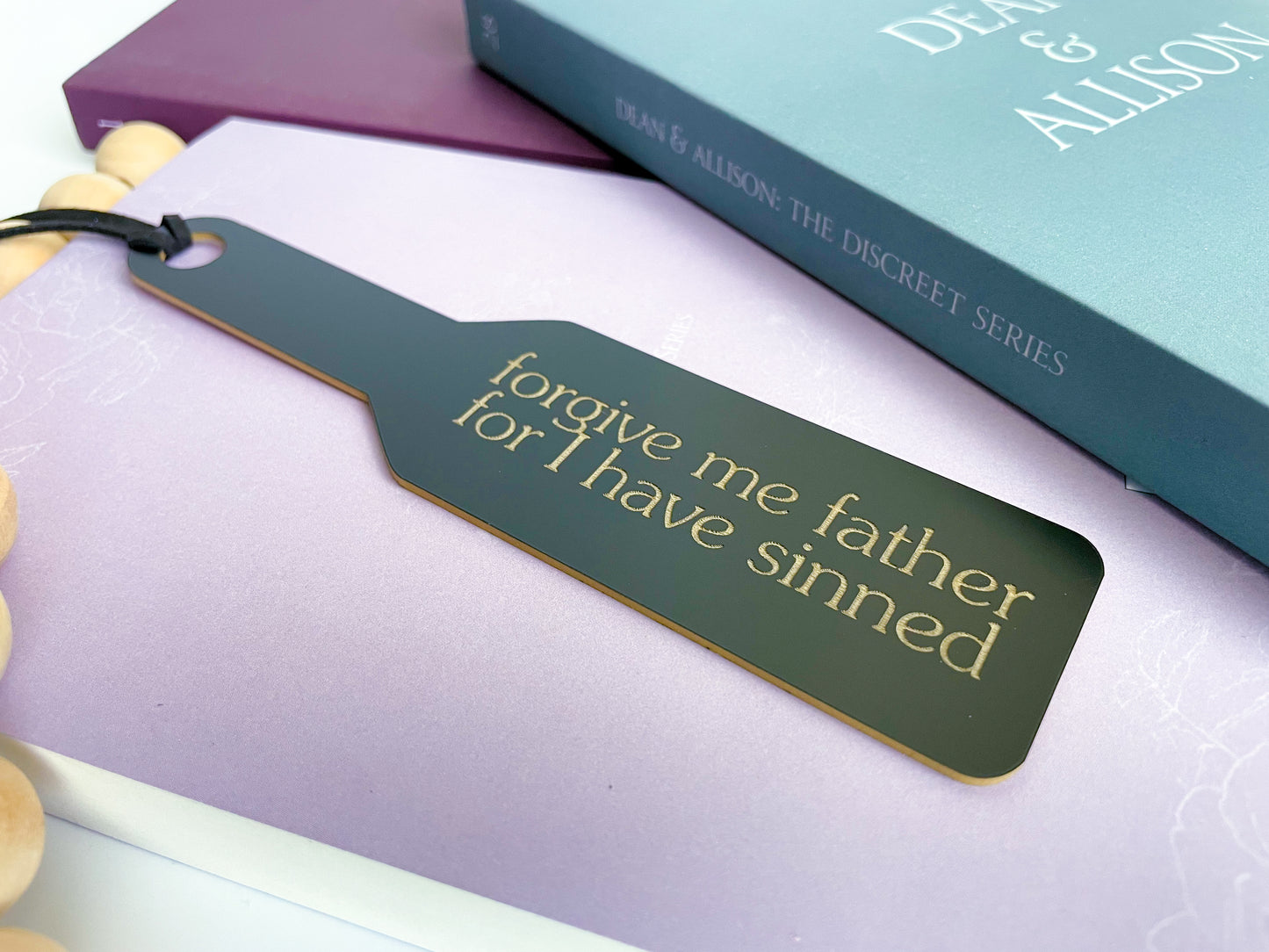 Forgive Me Father - Black Paddle Bookmark