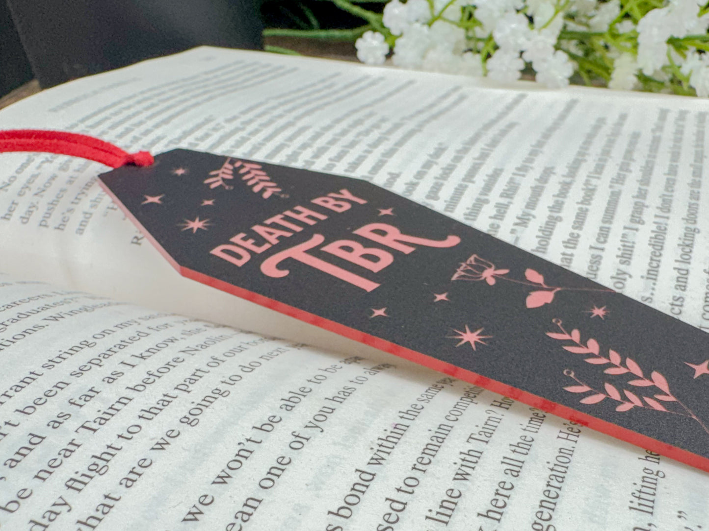 Death By TBR - Coffin Black/Red Bookmark