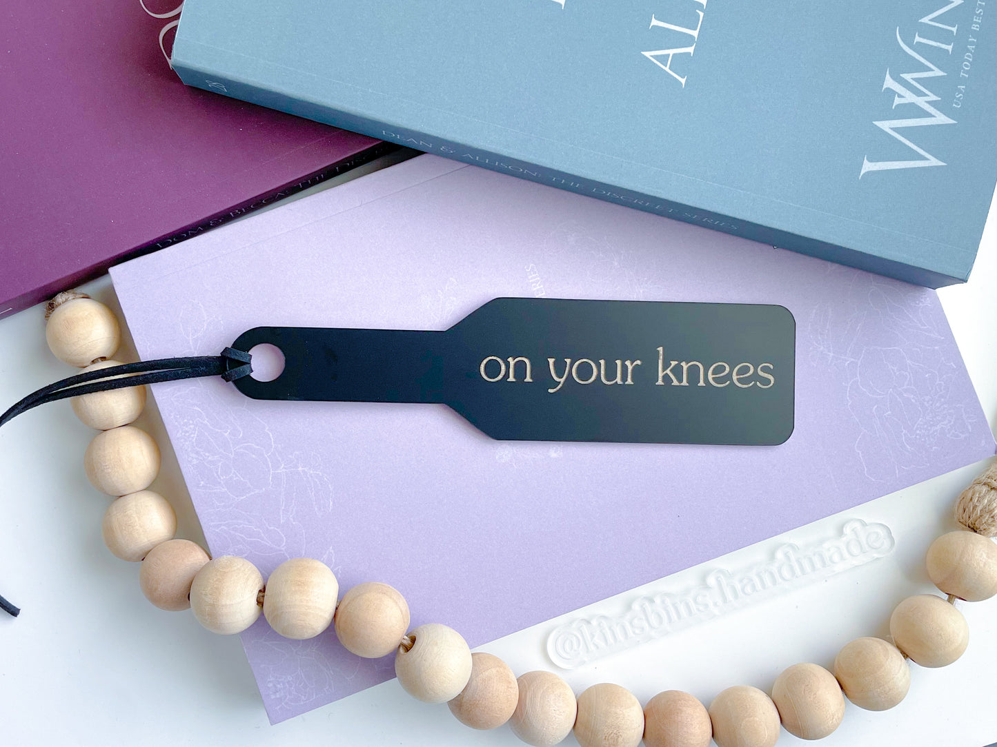 On Your Knees - Black Paddle Bookmark